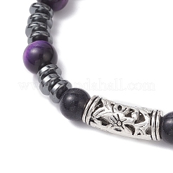 Женские браслеты с бусинами из синтетического синего авантюрина&nbsp;BJEW-JB12620