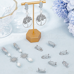 20 шт. каплевидная фурнитура для сережек-гвоздиков из латуни&nbsp;KK-BBC0011-95