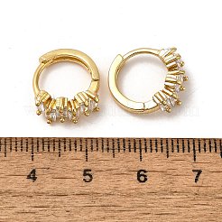 Латунные серьги обруча&nbsp;EJEW-S256-03B-G