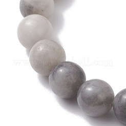 Круглые натуральные бусины ястребиного глаза&nbsp;BJEW-JB12733