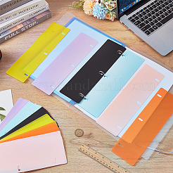 30 шт. 6-х цветные пластиковые разделители для папок&nbsp;DIY-FG0008-34