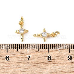 Ciondoli Shegrace in ottone con micro pavé di zirconi cubici trasparenti&nbsp;XGRQ2O697-453G