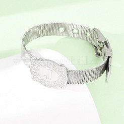 Браслеты-цепочки для часов из нержавеющей стали 304 для женщин и мужчин&nbsp;BJEW-P386-09P-J