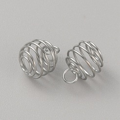 Подвески в форме спиральных бусин из нержавеющей стали&nbsp;STAS-WH0016-57P