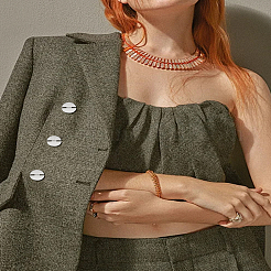 8 шт. 2 стильных пуговицы из сплава со стразами на ножке&nbsp;BUTT-LP0001-92