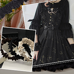 Отделка из полиэстера с оборками&nbsp;DIY-WH0430-116A