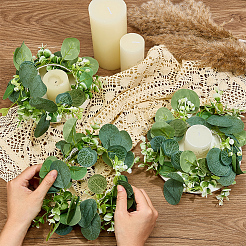 8 шт. ткань с полиэтиленовой гирляндой для свечи&nbsp;HJEW-OC00310