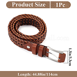 Cinture a catena in similpelle intrecciata&nbsp;AJEW-WH20020-053E