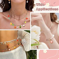 12 шт. 12 стиля подвески из латуни и акрила&nbsp;OACR-CJ0002-68