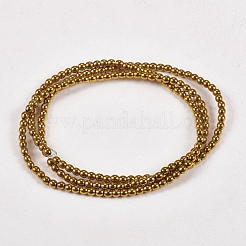Chapelets de perles en hématite synthétique sans magnétiques&nbsp;G-J169A-2mm-04