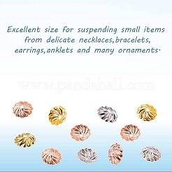 Латунь цветок шарик крышки&nbsp;KK-PH0034-81