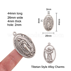 Сплавочные подвески тибетского стиля&nbsp;PALLOY-CJ0003-01