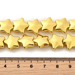 Стеклянные бусины с гальваническим покрытием &nbsp;EGLA-V001-03C