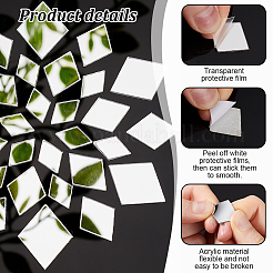 210 шт. 3 вида самоклеящихся акриловых кабошонов&nbsp;DIY-PH0022-93A