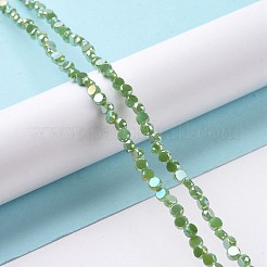 Chapelets de perles en verre électroplaqué&nbsp;GLAA-E036-03D