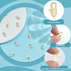 10 шт. латунные застежки-лобстеры&nbsp;KK-DR0001-40