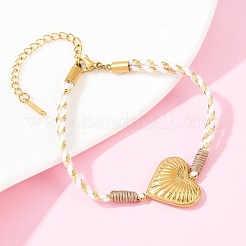 Bracelets à maillons en acier inoxydable 304&nbsp;BJEW-K303-02A