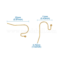 Filo per orecchio con gancio in ottone&nbsp;KK-KS0001-09