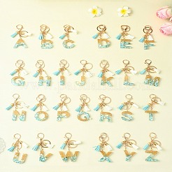 Подвесные брелки из прозрачной эпоксидной смолы&nbsp;KEYC-FS00022-24