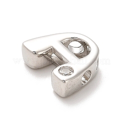 Cremagliera in ottone placcatura perline zirconi&nbsp;KK-L210-008P-A