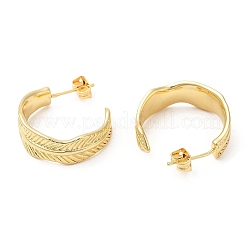 Серьги-гвоздики из латуни с покрытием стойки&nbsp;EJEW-D064-04G