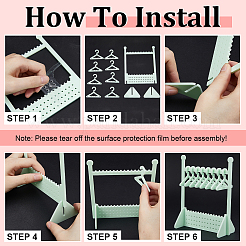 1 комплект акриловых подставок для сережек&nbsp;EDIS-CP0001-14B