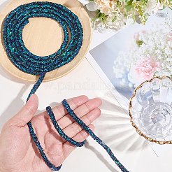 Ab Kunststoff Glitzer Pailletten Seil für DIY Brautkleider Kostüm Kleidung Schuhe Schmuck Zubehör&nbsp;OCOR-WH20007-02A-03