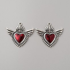 Подвески из эмали и сплава&nbsp;LS-FIND-WH0156-43B