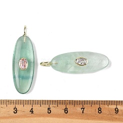 Естественный зеленый подвески флюорита&nbsp;G-D357-02G