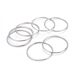 7 Stück schlichte Armreif-Sets aus 201 Edelstahl für Damen&nbsp;BJEW-L664-022A-P02