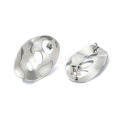 Boucles d'oreilles à tige en acier inoxydable 304 anti-ternissement&nbsp;STAS-L024-005P-01