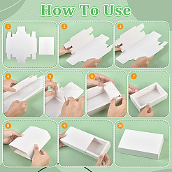 70 Stück faltbare Papierschubladenboxen&nbsp;CON-WA0001-20