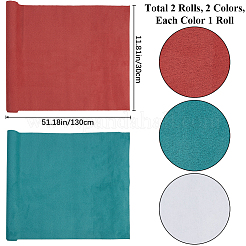 2 foglio 2 colori copertine per libri in finta pelle scamosciata&nbsp;DIY-CP0011-10A
