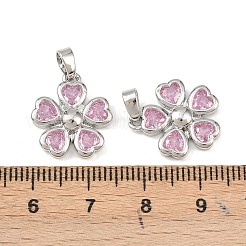 Латунные микро проложить кубического циркония подвески&nbsp;KK-C248-08P