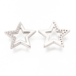 Латунные микропаве прозрачные подвески с фианитом&nbsp;KK-I671-15P