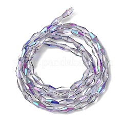 Прозрачный Electroplate стеклянные бусины&nbsp;X1-GLAA-K064-05A-HR01