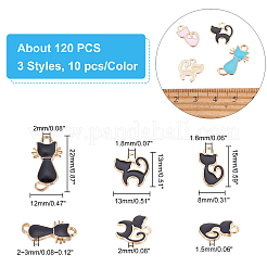 Подвески из сплава эмали 120шт 12 стиля&nbsp;ENAM-AR0001-17