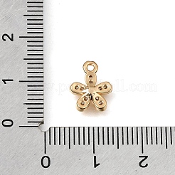 Ciondoli in ottone zirconi chiari micro pavé&nbsp;CU-K001-11G