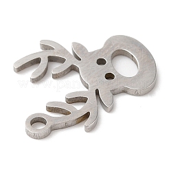 Не тускнеющие рождественские подвески из нержавеющей стали 201&nbsp;LS-STAS-D053-07P