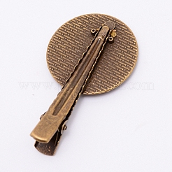 Zubehör der Ziglegierungs-Alligator-Haarspange&nbsp;PALLOY-WH0072-54AB