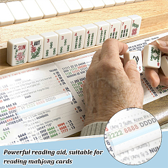 4 righello di lente d'ingrandimento in acrilico con 2 stili per la lettura&nbsp;OFST-FG0001-02A
