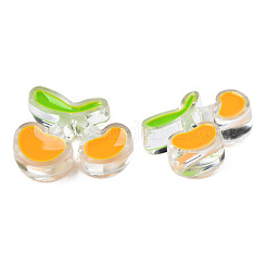 Прозрачные бусины из акриловой эмали&nbsp;TACR-N012-006F