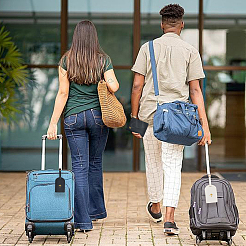 2 бирка для багажа из искусственной кожи и 2 обложки для паспорта&nbsp;FIND-CL0001-14D