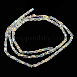 Стеклянные бусины с гальваническим покрытием &nbsp;GLAA-P068-AB04