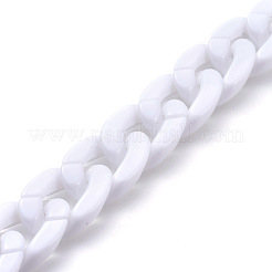 Непрозрачные акриловые цепочки ручной работы&nbsp;AJEW-JB00564-11