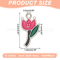 44шт 11 стиля подвески из сплава с эмалью&nbsp;FIND-AR0004-28