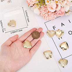 6шт латунные подвески-медальоны&nbsp;KK-BBC0015-54