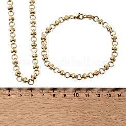 Schmucksets aus Gliederketten aus Edelstahl 304&nbsp;SJEW-L199-12G