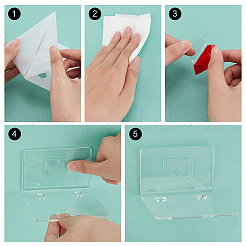 Держатели для хранения акрилового настенного клея&nbsp;ODIS-WH0030-47A