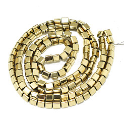 Гальванизировать немагнитных синтетический гематит бисер пряди&nbsp;G-S352-63